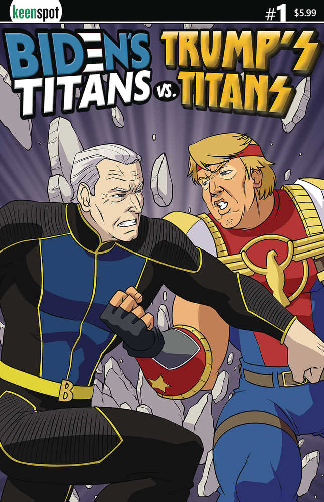Bidens Titans vs Trumps Titans #1 Cover B Joe vs Donald, Limited to 1,400 copies