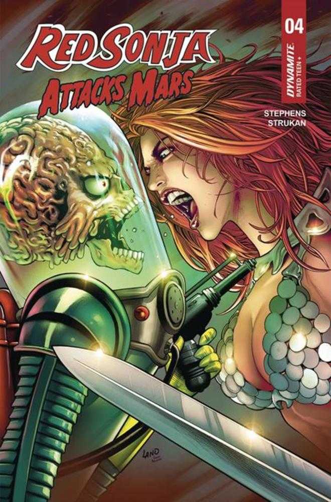 Red Sonja Attacks Mars #4 (Of 4) Cover C Greg Land Trading Card Variant