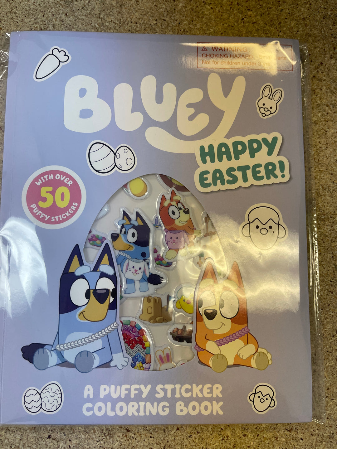 Bluey: Happy Easter! A Puffy Sticker Coloring Book