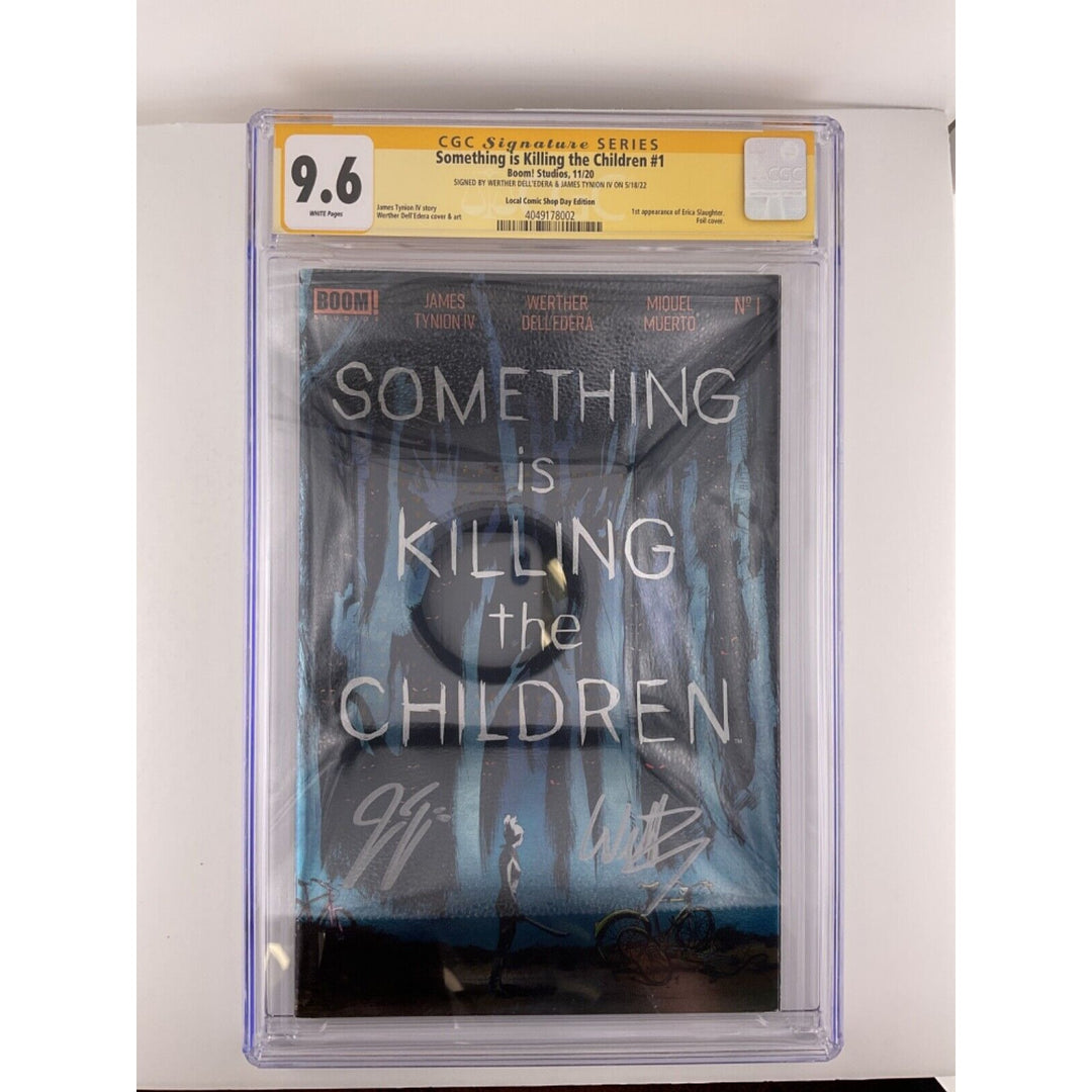 Something is Killing the Children #1 LCSDE CGC 9.6 Signed Foil Cover