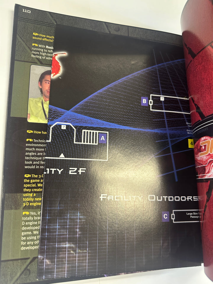 Dino Crisis Prima Official Strategy Guide Sony Playstation Capcom w/ Map