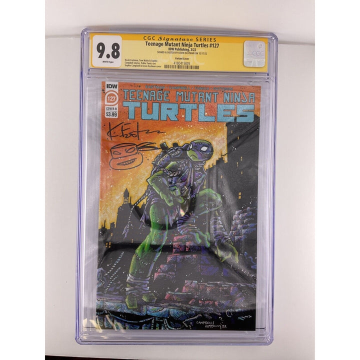 Teenage Mutant Ninja Turtles #127 CGC 9.8 Signed and Sketched by Kevin Eastman