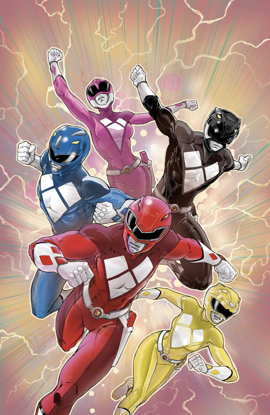 Mighty Morphin Power Rangers (2026) #1 F 1 in 10 Variant Edition Foil Variant