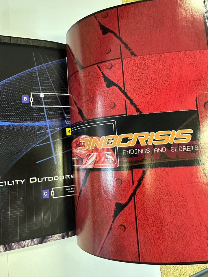 Dino Crisis Prima Official Strategy Guide Sony Playstation Capcom w/ Map
