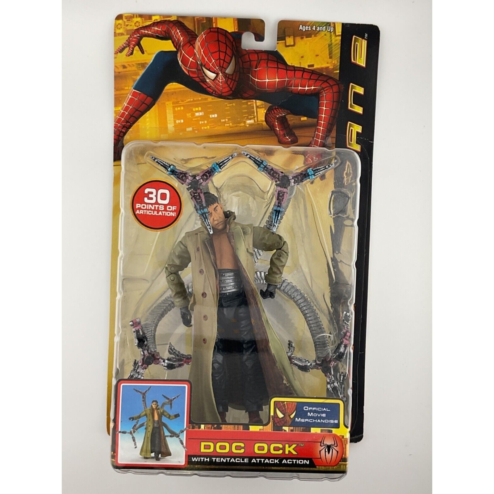 Spider man 2 hot sale 2004 action figures