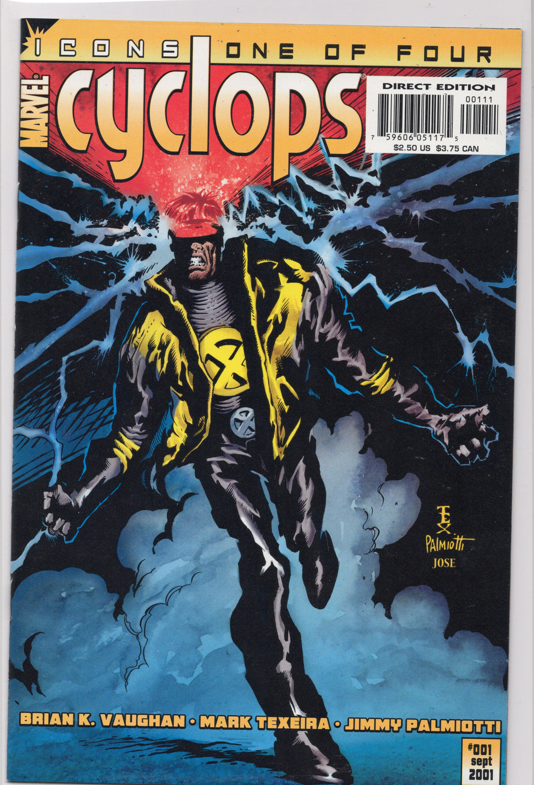 Marvel Comics Icons Cyclops Complete 2001 Series # 1-4