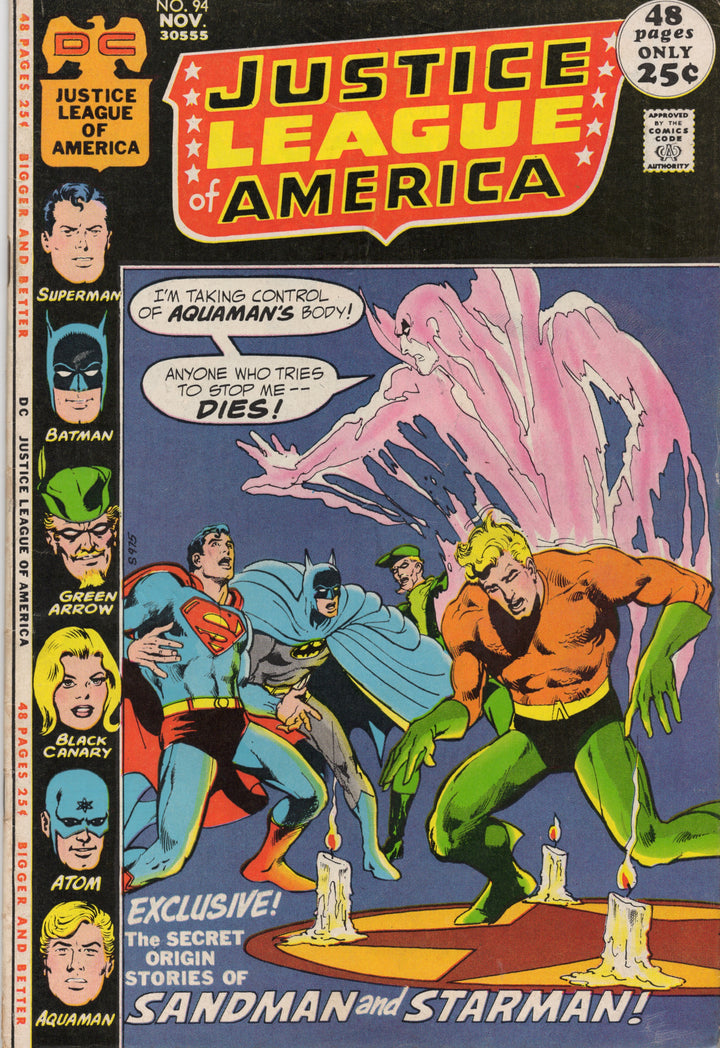 Justice League of America #94 : 1st app Merlyn