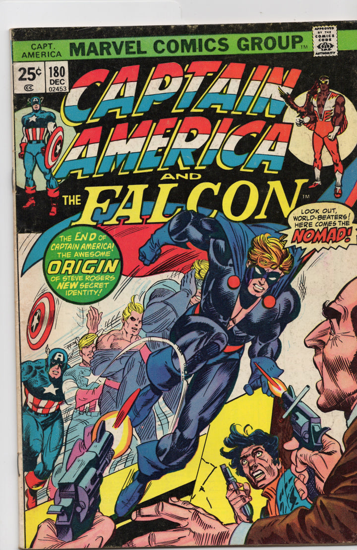 Captain America #180 : 1st App of Steve Rogers as Nomad