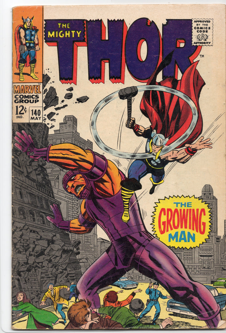 The Mighty Thor #140 : 1st app Growing Man