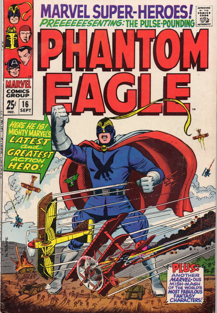 Marvel Super Heroes #16 : 1st app Phanton Eagle in the Silver Age