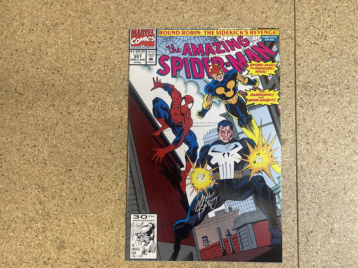 Amazing Spiderman #357 Mark Bagley Signature