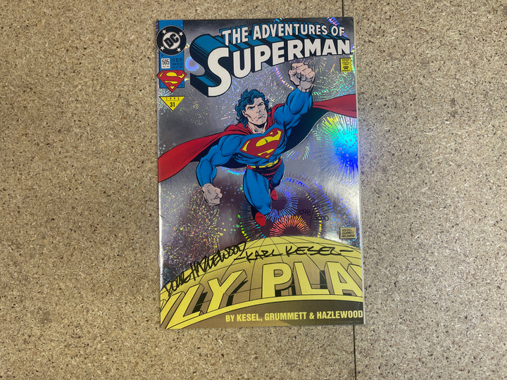 The Adventures of Superman #505 Karl Kessel Doug Hazlewood Signature
