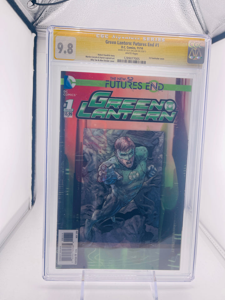 Green Lantern Futures End #1 CGC 9.8 Signed by Alex Sinclair