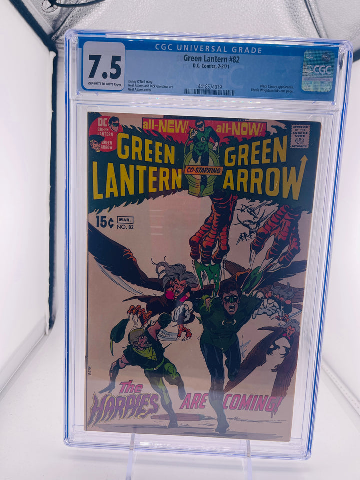 Green Lantern #82 CGC 7.5 Neal Adams Cover 1971