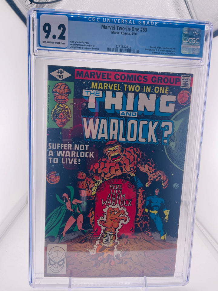 Marvel Two In One  #63 CGC 9.2 1980