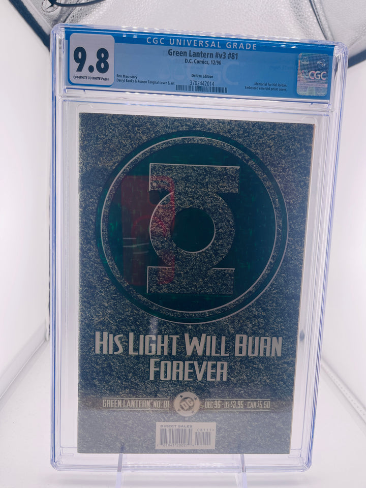 Green Lantern #81 Vol 3 CGC 9.8 1996 Holofoil Deluxe