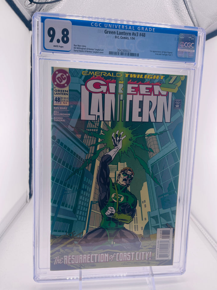 Green Lantern #48 Vol 3 CGC 9.8 1st app Kyle Rayner