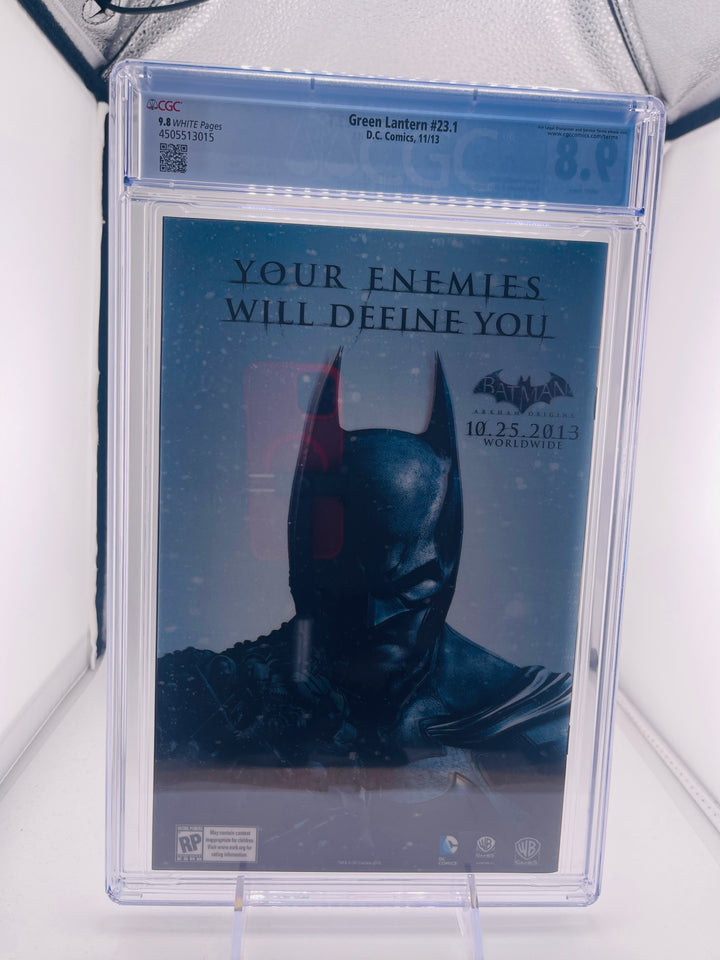 Green Lantern #23.1 CGC 9.8 Relic 3-D Lenticular cover