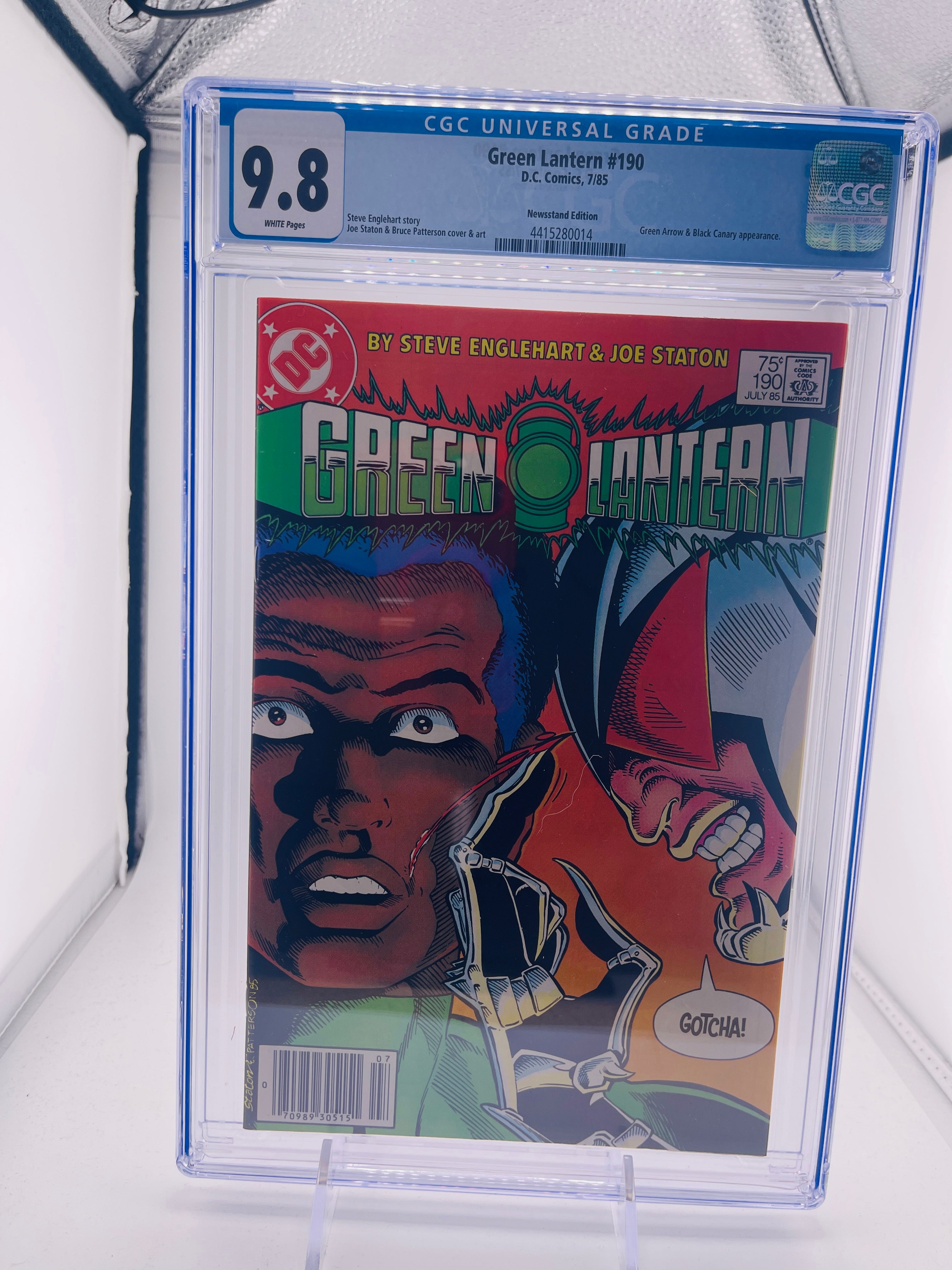 DCページ Green Lantern #190 CGC 9.8 1985 Newsstand – Subscription Comics