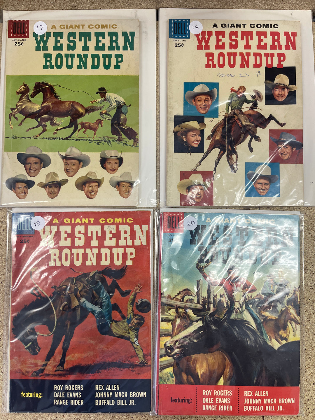 Western Roundup #1-25 Complete 1952-1959 Avg Cond VG+