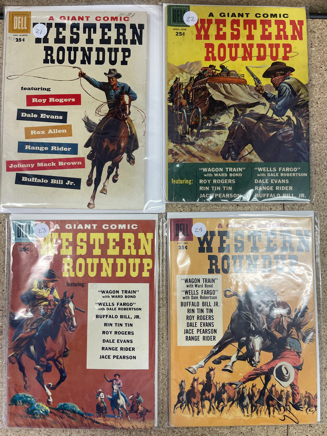 Western Roundup #1-25 Complete 1952-1959 Avg Cond VG+