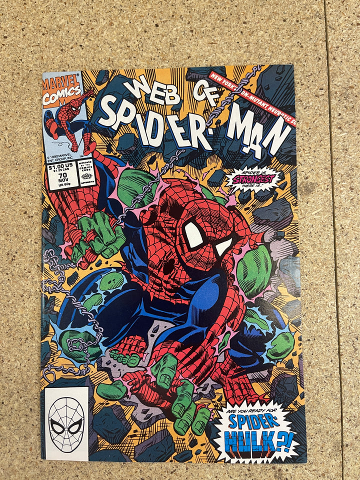 Web Of Spiderman #70 1st Spider Hulk