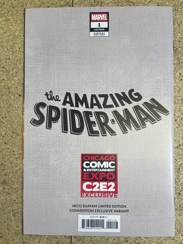 Amazing Spiderman  #1 Mico Suayan Signature C2E2 2025