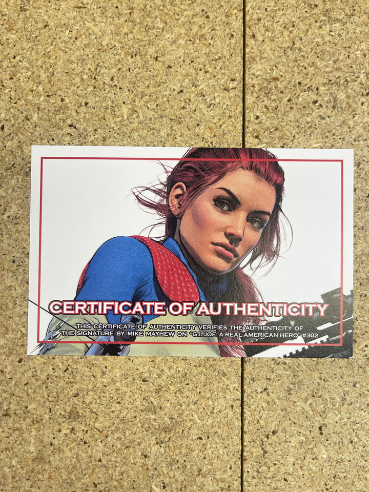 G. I. Joe  #302 Mike Mayhew Signature