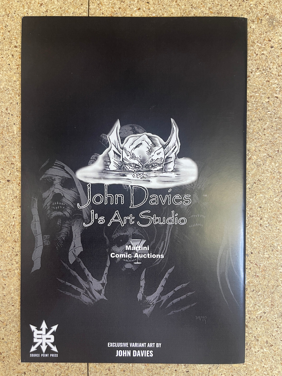 Cover of Darkness #1 John Davies Signature Crow