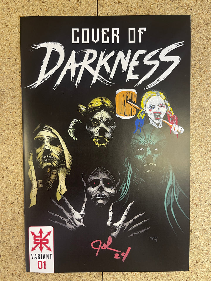 Cover of Darkness #1 John Davies Signature Harly Quinn