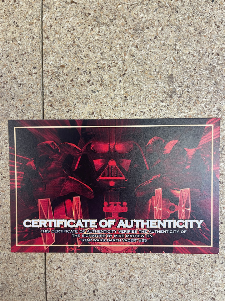 Darth Vader  #25 Mike Mayhew Signature NM