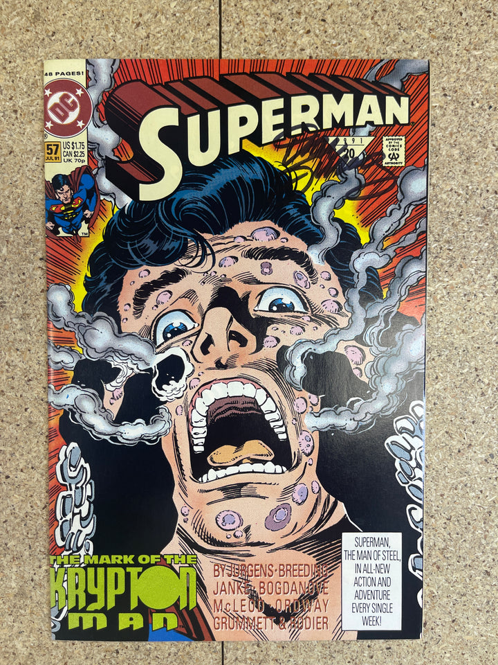 Superman  #57 Dan Jurgens Signature