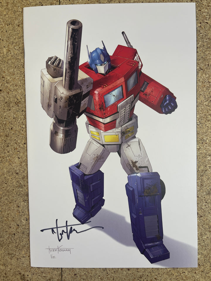 Transformers #17 Tyler Kirkham Signature White Negative Space Exclusive