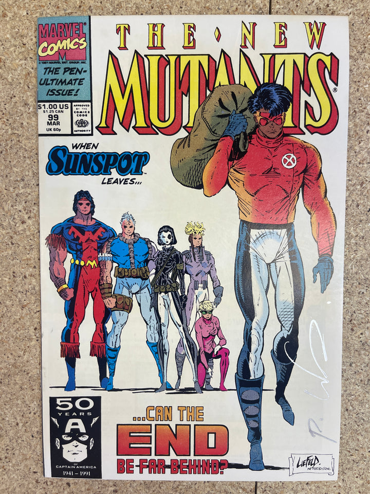 New Mutants #99 Rob Liefeld Signature