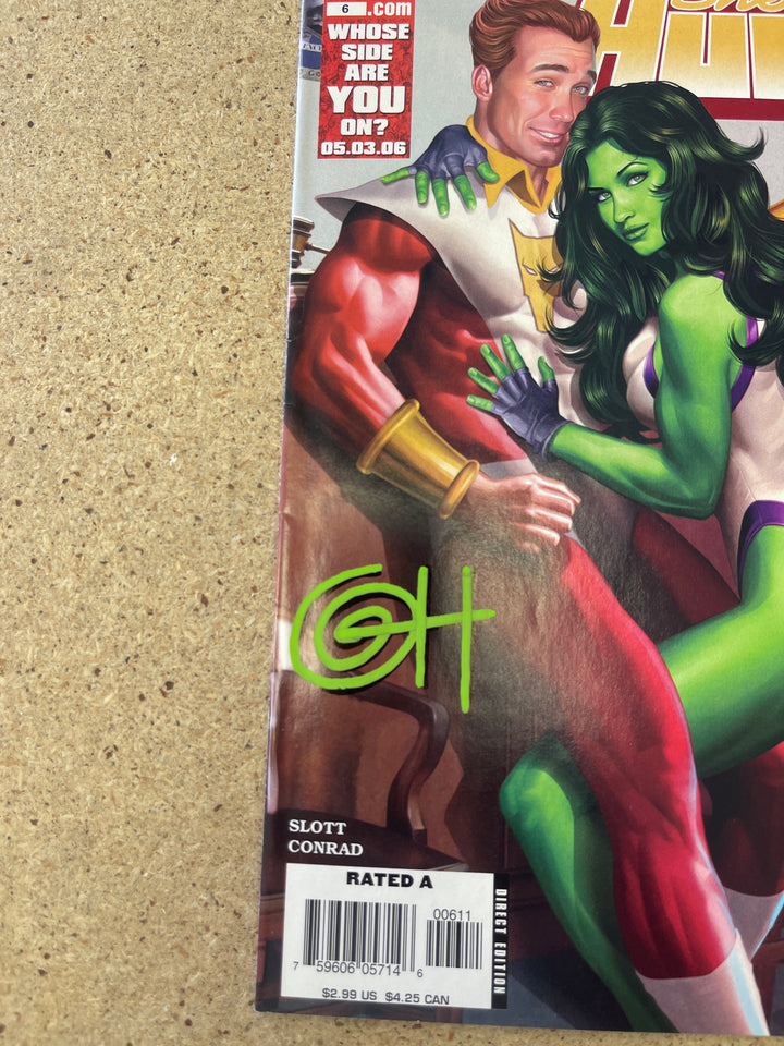 She Hulk 6 - VF - Signed by Greg Horn w/ COA