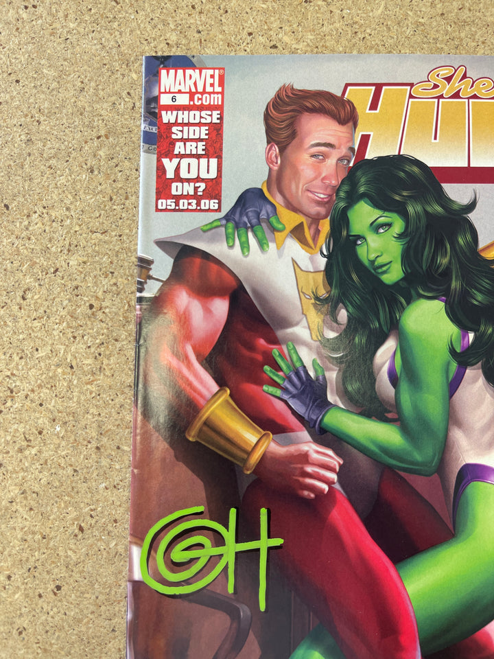 She Hulk 6 - VF - Signed by Greg Horn w/ COA