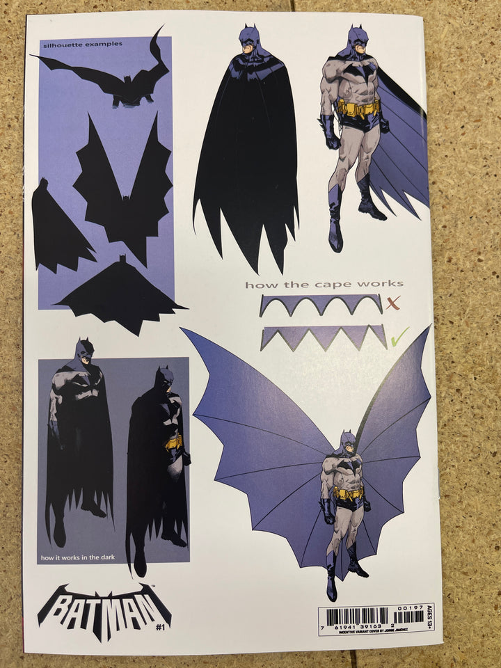 Batman #1 Cover 1:5 unlockable Jorge Jimenez Design