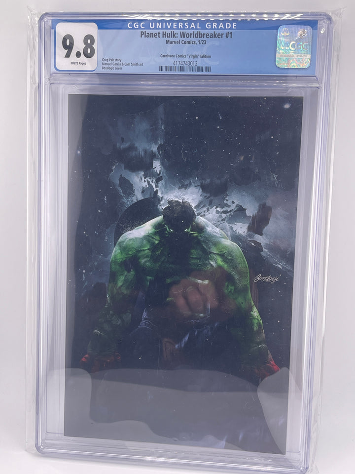 Planet Hulk: Worldbreaker #1, CGC 9.8, Bosslogic Cover, 48/800