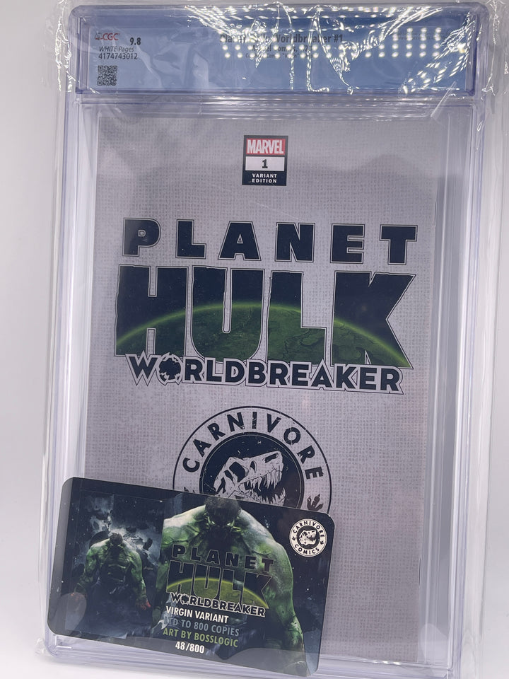 Planet Hulk: Worldbreaker #1, CGC 9.8, Bosslogic Cover, 48/800