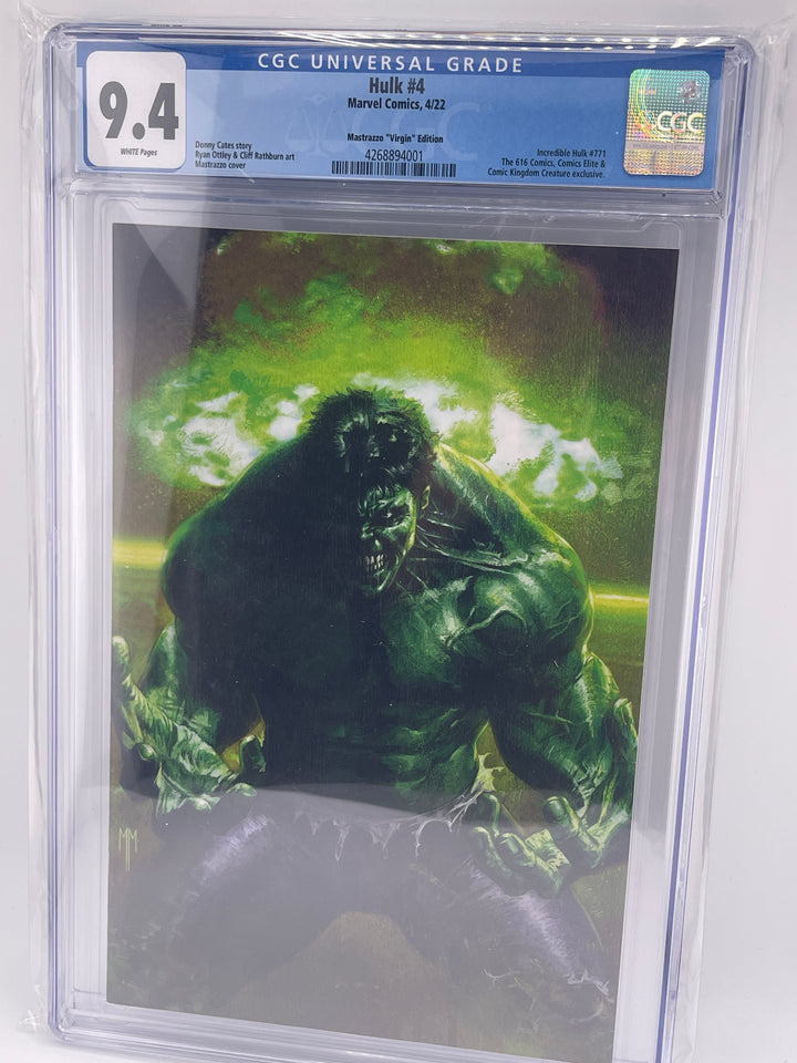 Hulk #4, CGC 9.4, Mastrazzo Virgin Exclusive