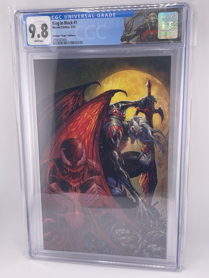 King In Black #1, CGC 9.8, Kirkham Virgin, Custom CGC Label