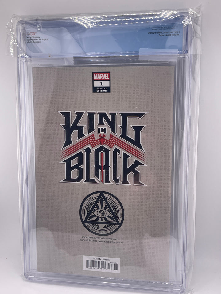 King In Black #1, CGC 9.8, Kirkham Virgin, Custom CGC Label