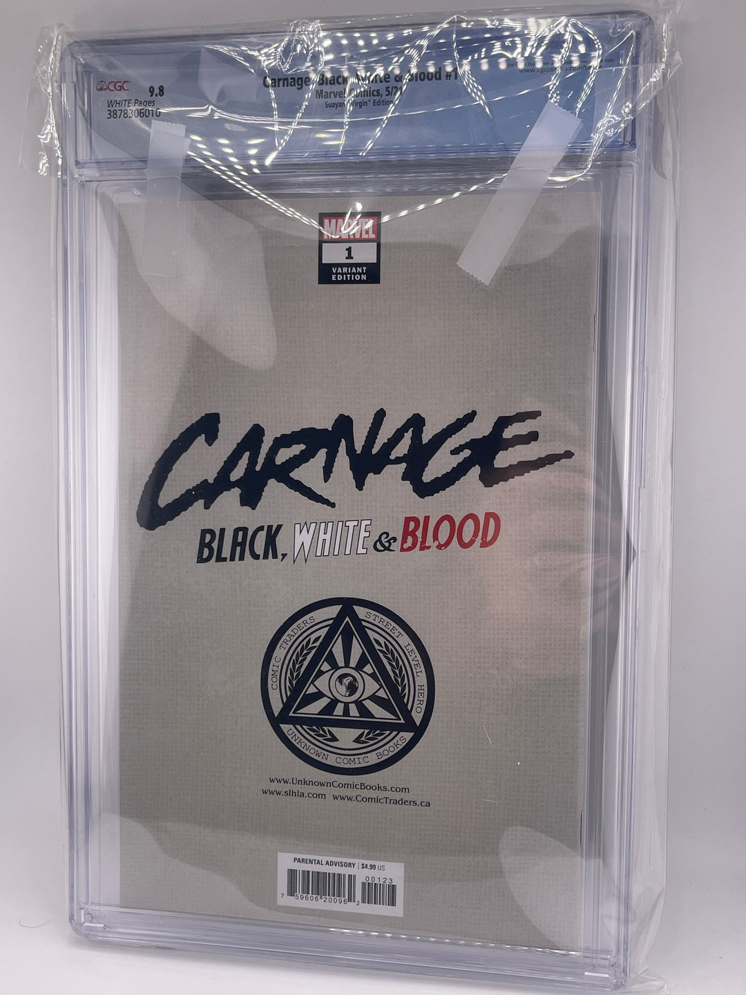 Carnage: Black, White, & Blood #1, CGC 9.8, Suayan Virgin Edition