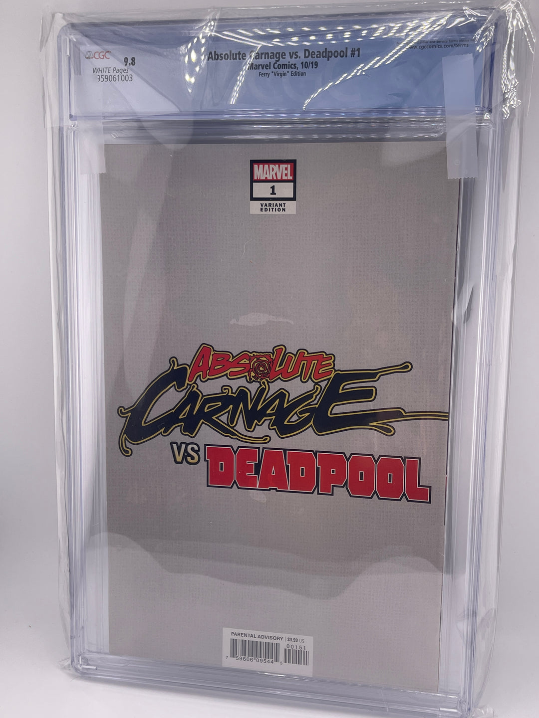 Absolute Carnage vs Deadpool #1-3, all CGC 9.8, all Virgin Exclusives