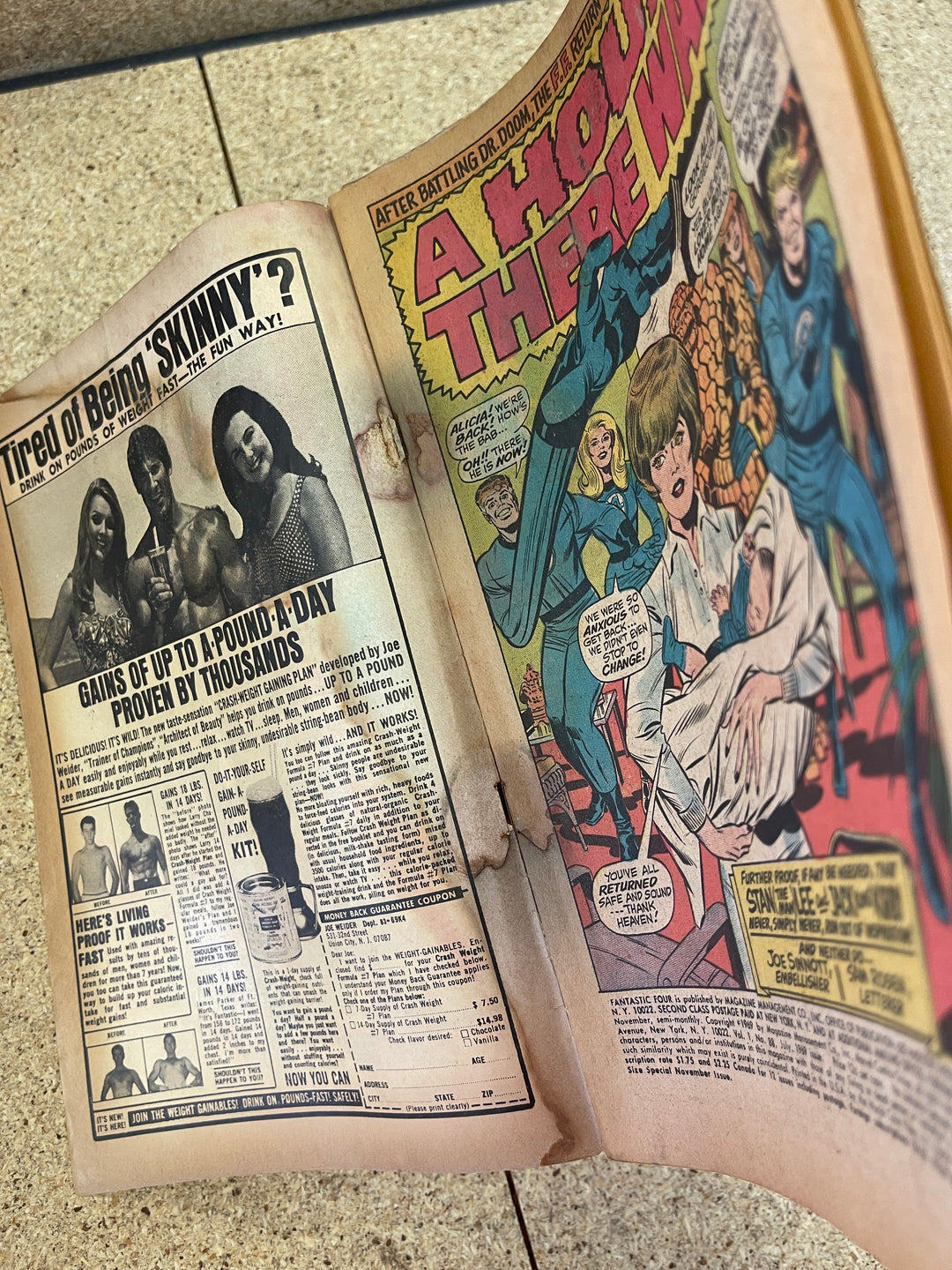 Fantastic Four #88 Water Damage