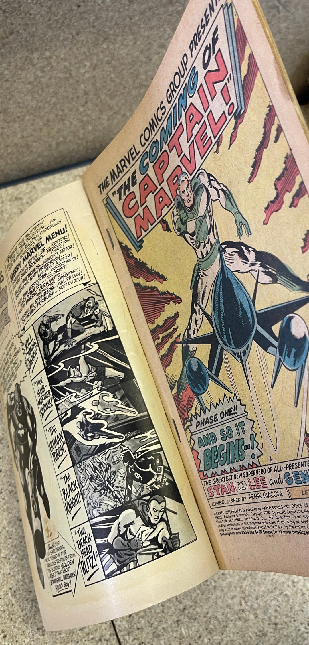 Marvel Super-Heroes  #12 1st Captain Marvel