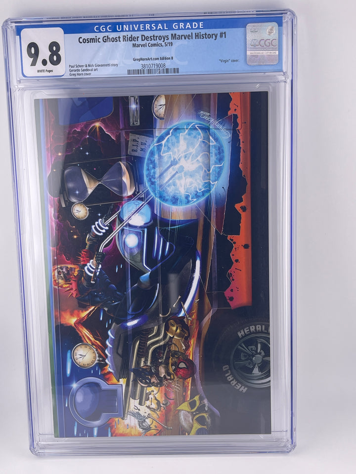 Cosmic Ghost Rider Destroys Marvel History #1 | CGC 9.8 | GregHornart.com edition b