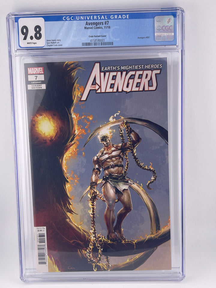 Avengers #7, 2018 | CGC 9.8 | 2018 Crain Variant