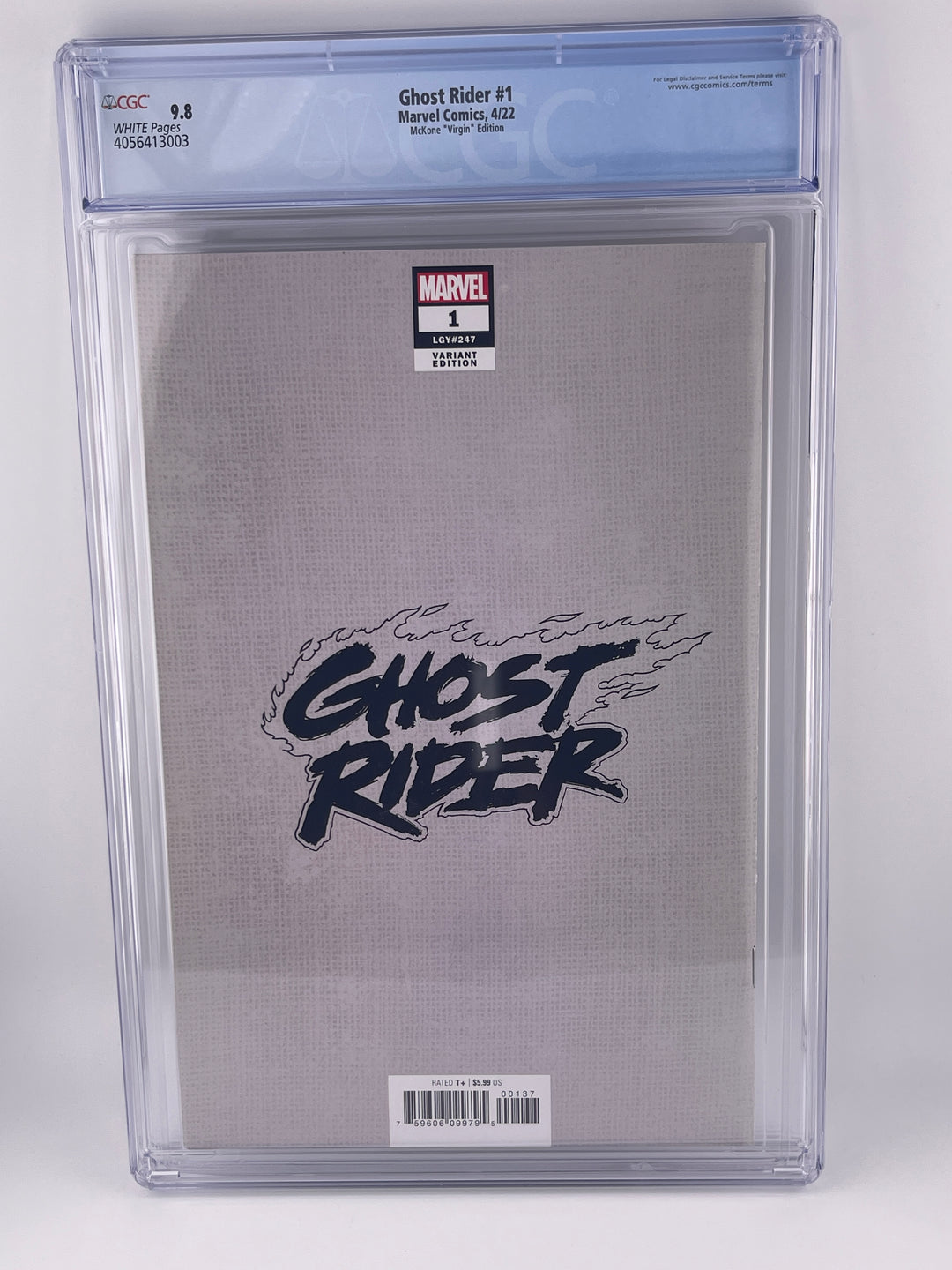 Ghost Rider #1, 2022 | CGC 9.8 | McKone Virgin Edition | Rare