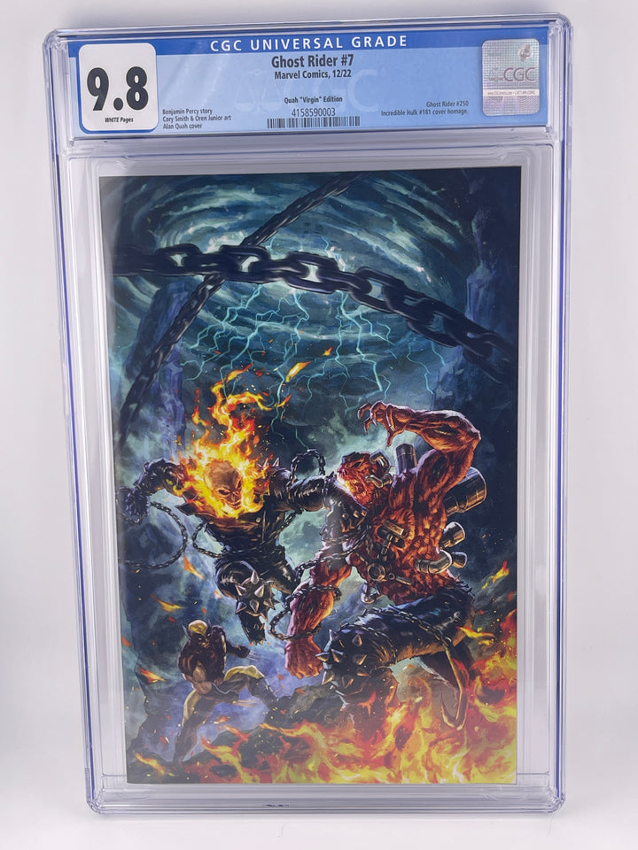 Ghost Rider #7, 2022 | CGC 9.8 | Incredible Hulk Homage Virgin